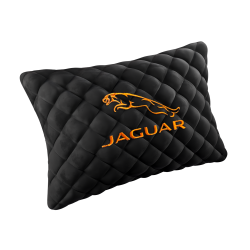 Подушка из алькантары с вышивкой 